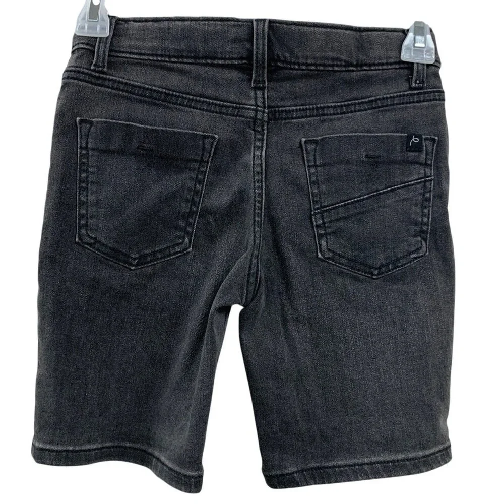 NWT New Art Class Kids XL (14) Adjustable Waist Denim Black Jean Shorts